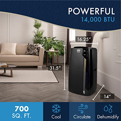 DeLonghi Portable Air Conditioner 14,000 BTU,cool extra large rooms up