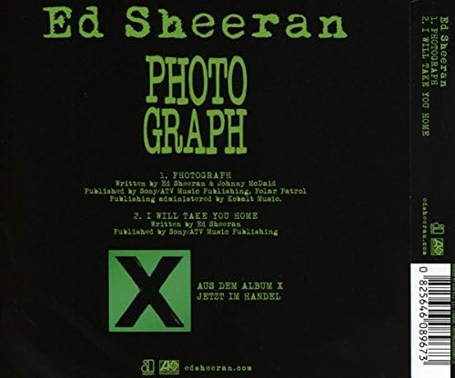 Photograph Ed Sheeran Amazon It Musica