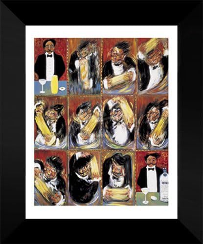 Guy Buffet Framed Art Print 18x15 &ldquo;Martini Yes&rdquo;: Amazon.co.uk: Kitchen