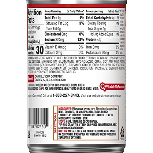 CAMPBELL’S GRAVY BEEF, 10.5 OUNCE