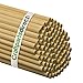 1/2 Inch x 48 Inch Wooden Dowel Rods - Unfinished Hardwood Dowels for Crafts & Woodworking - by Craftparts Direct - Bag of 25