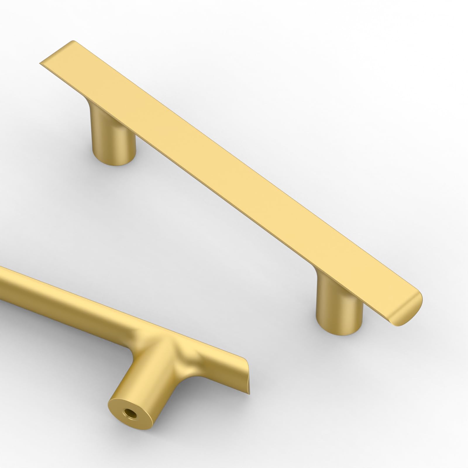 9BUILD 10 Pack 96MM Gold Cabinet Handles - Zinc Alloy-Suitable for Cupboards, Wardrobes, Drawers, Doors & Cabinets-UK0046