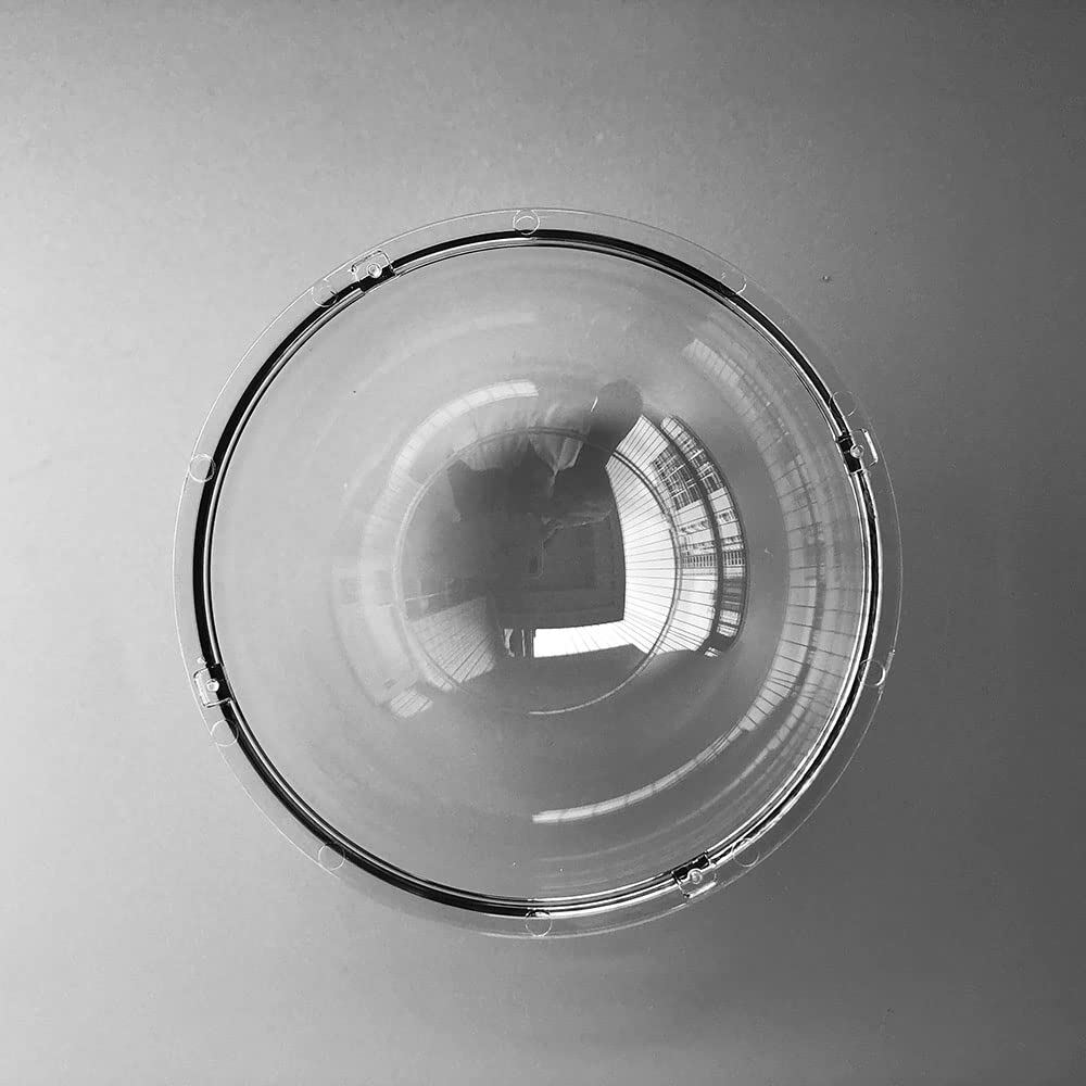 3.3 Inch Acrylic Clear Dome Cover, Security CCTV Camera Housing Transparent Case Cover, Outer Clear Glass Hemisphere Shell for Hikvision Samsung 85x45mm, Non-Electronic Replacement Cover