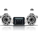 WinllyAT Motorcycle Bluetooth Speaker Audio Radio Waterproof Handlebar Amplifier Stereo Speaker System FM MP3 Speakers