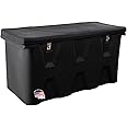 Buyers Products 1712255 Black Poly All-Purpose Storage Chest , 15.8 cu. Ft, Made In The USA, Dent-Resistant Lockable Storage Box for Truck, Trailer, Dock, or Deck, High-Density Polyethylene