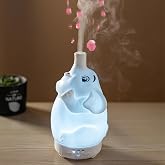 ACOTOBOW Rotating Elephant Essential Oil Diffuser 2 Modes | 2 Spray Modes, Colorful Gradient Lights, Ultrasonic Quiet Design, Decor Humidifier for Home Bedroom Office