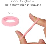 nuoshen 200 Pcs Baby Cotton Hair Bands Candy Color 3 cm Seamless Ponytail view 2