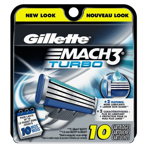 Gillette Mach3 Turbo Cartridges 10 Count image