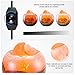 Salt Lamp YunYiSmart Hand Carved Himalayan Salt Lamp, Dimmer Switch, Glass Container No rusted No corroded (5.5 lbs,UL-Listed,2 Bulbs Included)
