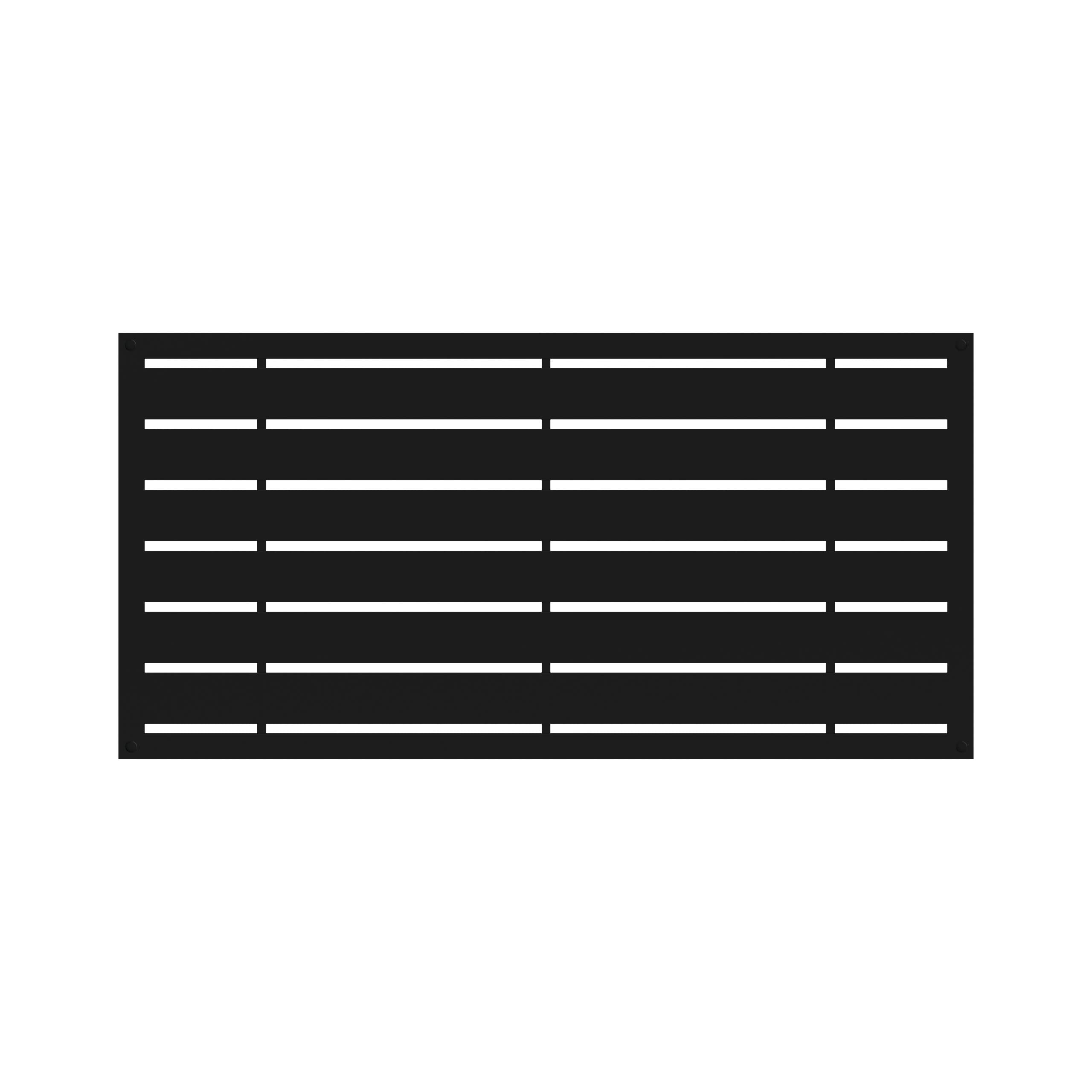Photo 1 of ** USED*** Barrette Outdoor Living 73030581 Boardwalk Decorative Screen Panel,47.88"W x 23.88"H, Black