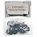 Combo Solutions Adjustable Furniture Levelers ¼ inches -20 T-Nuts with Black Leveler Glides - 20’s