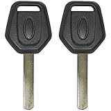QualityKeylessPlus TWO Replacement Transponder Chip Keys DAT17T13 for Subaru Vehicles with FREE KEYTAG