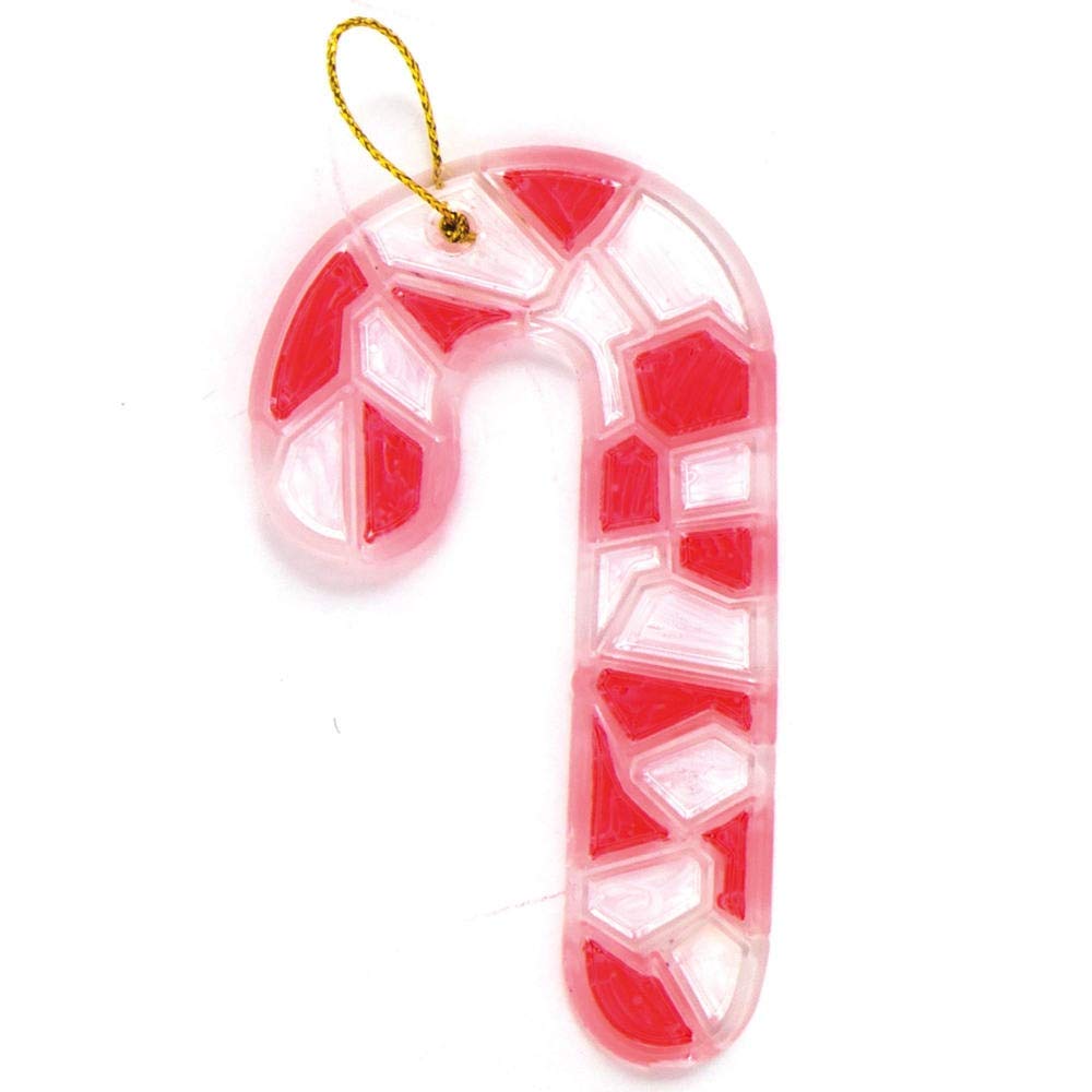 Baker Ross Christmas Crystal Mosaic Suncatcher Decoration, Pack of 10, Kids Paint Your Own Christmas Decoration - Image 5