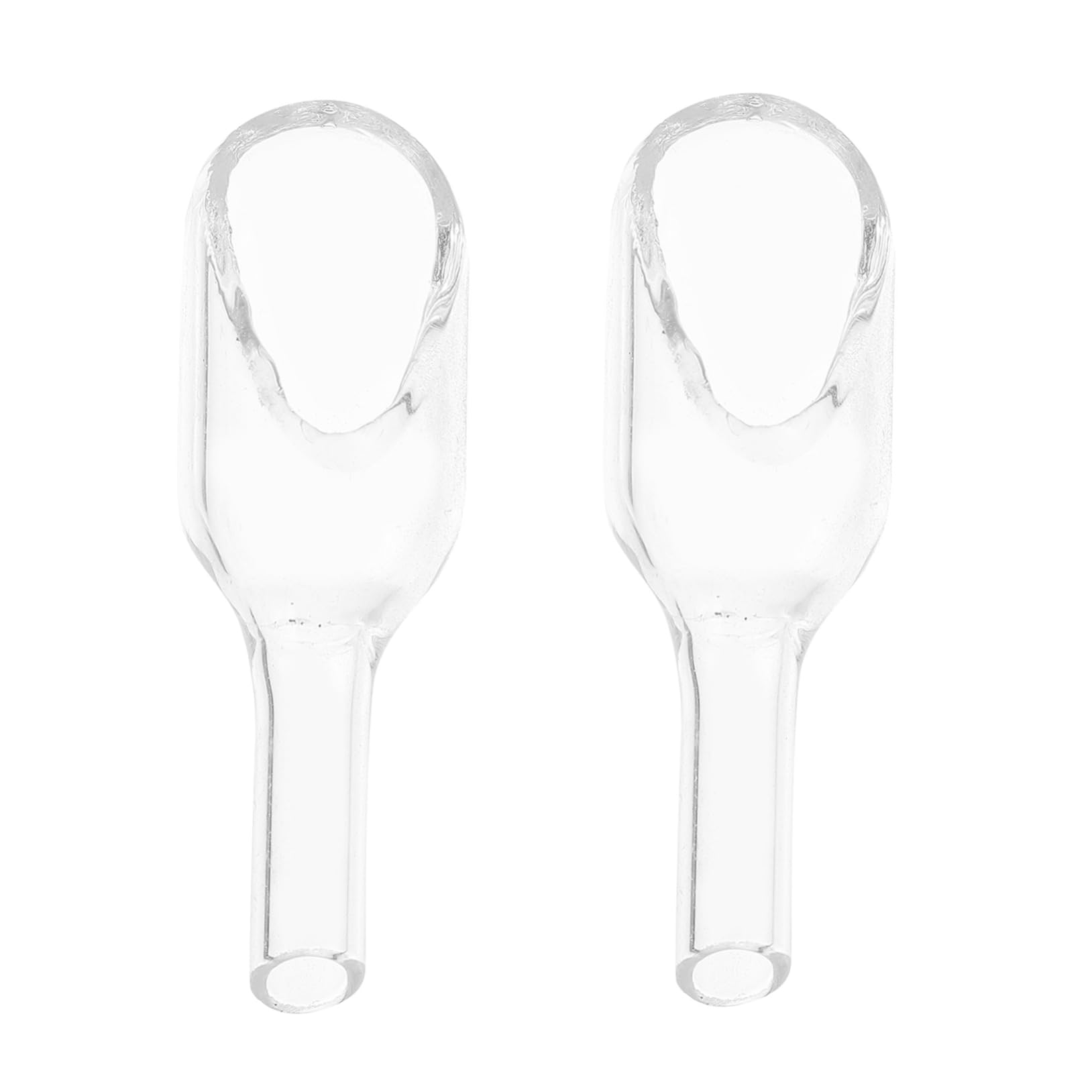 iplusmile 2pcs Glass Weighing Boat Transparent Weighing Funnel Glass Funnel Bottle Set Laboratory Glassware Tool