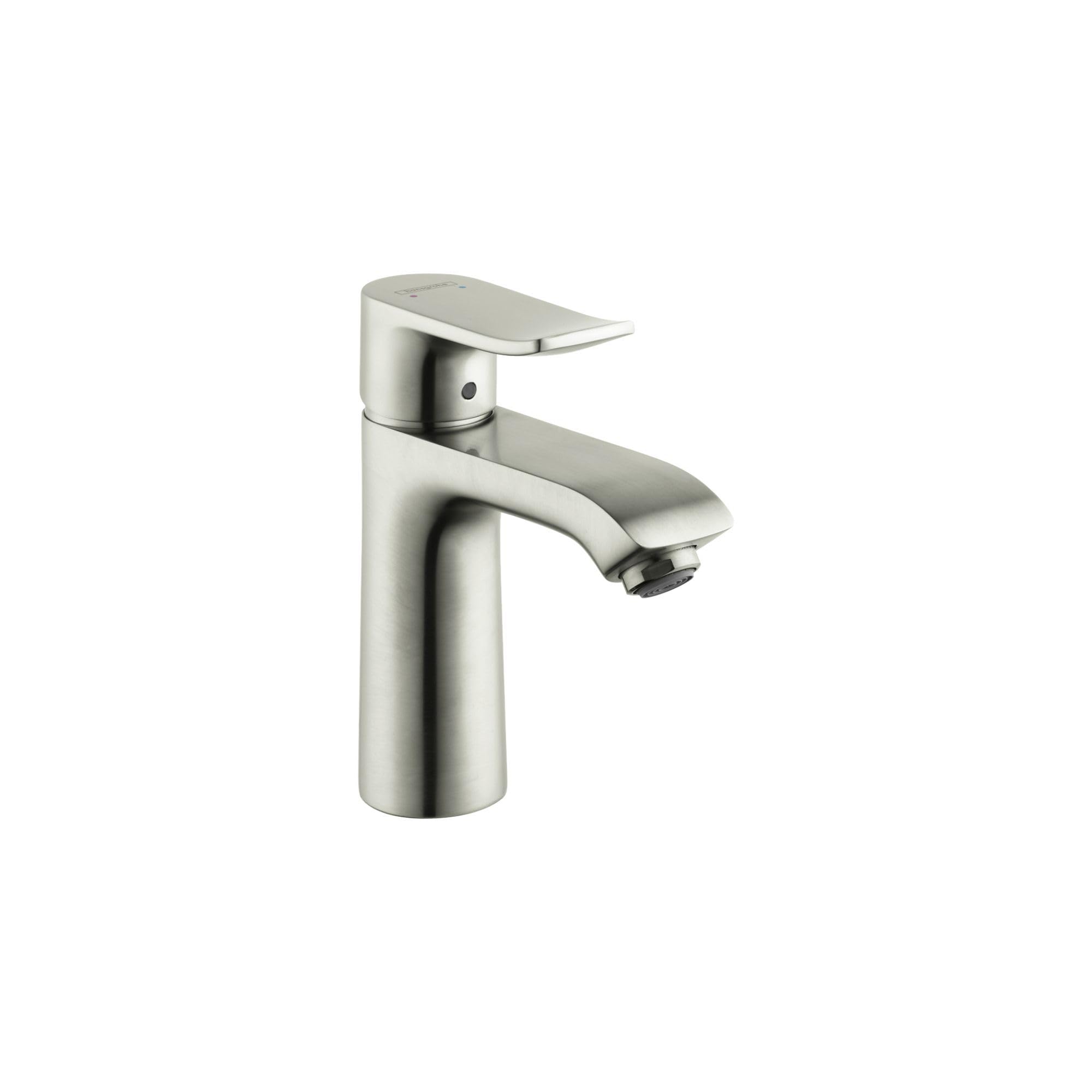 hansgrohe Metris Modern Upgrade Easy Install 1-Handle 1-Hole 7 Tall Bathroom Sink Faucet in Brushed Nickel, 31080821, 8.00 x 1.88 x 6.00 inches