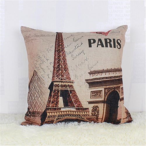 yingzhong Paris Style 4545cm Square Linen Cotton Home Decorative Cushion Pillow Pillowcase Modern Girl Printed Cushion Cojines 1017b 45x45cm