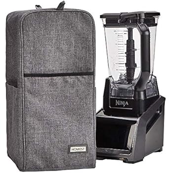 HOMEST Blender Dust Cover with Accessory Pocket Compatible with Ninja Foodi, Grey (Patent Pending)