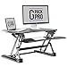 G-PACK PRO - Desktop Standing Desk Converter | Sit-to-Stand Work Desk Riser | Adjustable from 5.7” to 19.7” | Fits Dual Monitor -Removable Keyboard Tray | Ergonomically