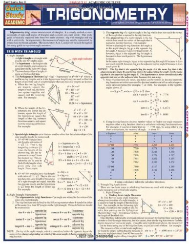 Trigonometry (Quickstudy: Academic)