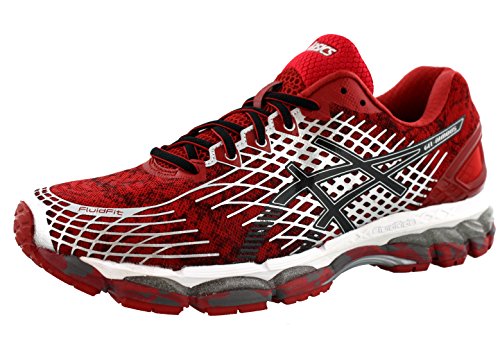 Asics Men's Gel Nimbus 17 Running shoes (11.5 D(M) US, Scarlet/Black/Grey)