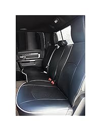 Fly5D   Fundas de piel sintética para asiento trasero delantero de coche, juego completo para Dodge RAM 1500 2500 3500 2009 2017