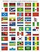 World Flag Stickers - United Nations Sticker Set; 1.5