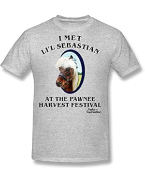 Parks & Recreation Li'l Sebastian Adult T-Shirt - Athletic Heather Grey