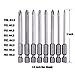 Rocaris 8 Pack 3 Inch Magnetic Long Hex Cross Phillips Screw Head Screwdriver Bits Electric Screwdriver Set