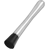 Sihuuu Muddler for Cocktails Set Stainless Steel Fruit Crusher 8 Inch Bar Tools for Home Making Mojito Mix Fruit Drinks