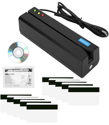 Deftun MSR605X USB Magnetic Stripe Credit Card Reader Writer Encoder