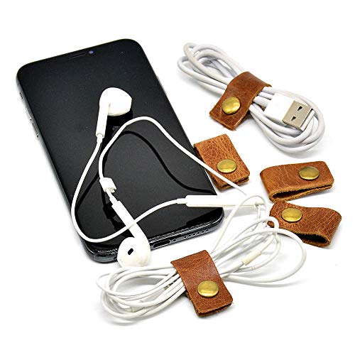 CAILLU Cord Organizer,Cord Keeper,Headphone Cable,Earphones case Headset Wrap Winder,Cord Manager,Phone Headphone USB Holder, Cable Straps Ties Gifts,Earbud case Clips 5 Pack - Thumbnail 2