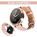 Xiemin 16MM Lady Leather Watch Band/Strap Watchband for Moto360 2nd gen Generation Regular Replacement Strap 16mm-Band (Rose Gold-Regular Style)