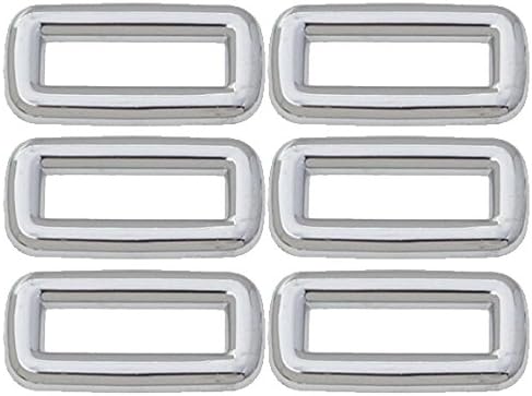 (6) Peterbilt Chrome Plain Switch Bezel Ergonomic Dash