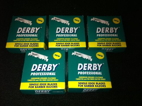 500 "Derby Professional" Single Edge Razor Blades For Straight Razor