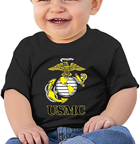 RAES USMC Marine Corps Logo Infant Short-Sleeve Shirt 24 Months Black