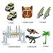 HEDGBOBO Race Track Dinosaur Create A Road 2 Toy Cars 2 Dinosaurs 142 Piece Flexible Track Train Playset