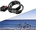 Bike Lock Cable, Foneso Bicycle Cable Lock, Self Coiling Resettable Combination Cable Bike Locks with Free Mounting Bracket, 12mm x 1200mm.