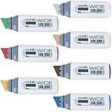 Copic Wide 6-Color Landscape Tone Marker Kit with Bonus Colorless Blender