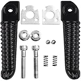 TCMT Black Rear Foot Pegs Motorcycle Footpeg Footrest Bracket Set For Yamaha YZF R1 2002 2003 2004 2005 2006 2007 2008 2009 2010 2011 2012 2013 2014