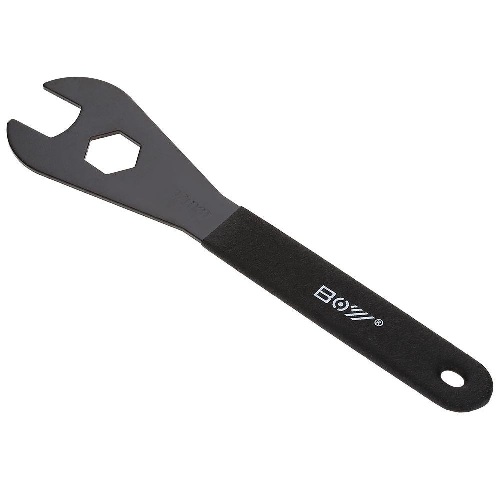 Tbest Cone Spanner 15/16/17/18mm Cone Wrench Tool Single Open Ended Spanner ycle Repair Wrench Multi Function Carbon Steel ycle Cone Wrench Spanner BikeRepair Tool(17mm)