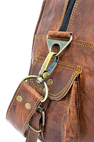 Sankalp Creation Vintage Travel Duffel Shoulder Gym Weekend Bag, 100% Pure Leather with free shipping, NEW YEAR 2019 - SALE - 2 DAYS left