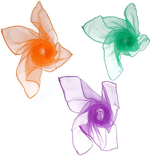 image for Dconfident Juggling Dance Scarves Magic Tricks Performance Pack of 12 