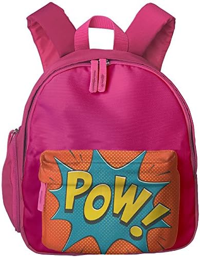 Comic Pow Printed Unisex Kid Toddler Pre School Book Backpack