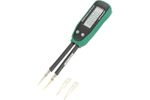 Akozon SMD Tester Smart Digital SMD Handheld Resistance Capacitance Tester LCR Meter ESR Meter Digital Multimeter with Spare Test Pins