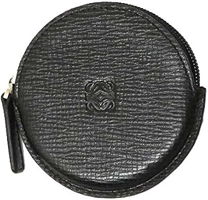 Amazon Loewe ロエベ レザー 丸型 コインケース 小銭入れ 財布 メンズ 男女兼用 ブラック 黒 中古 レディースバッグ 財布