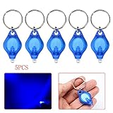 Enjoydeal 5pcs LED Keychain Flashlight Finger Light Lamp Blue