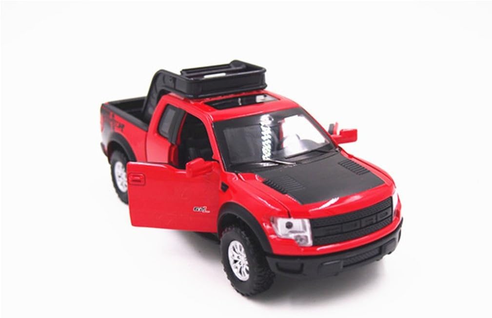1:32 Ford F150 Pickup Trucks Vans Sound & Light & Pull Back Diecast Metal Model Car Red New in Box
