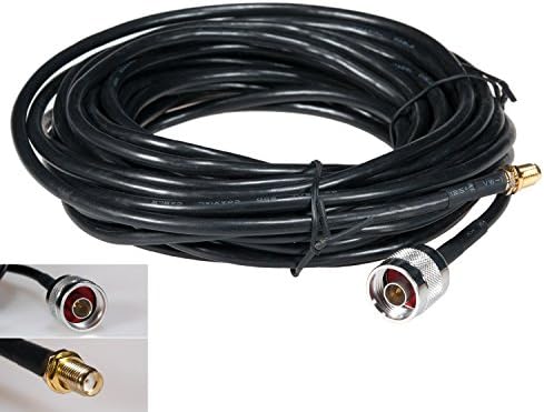 Lysignal Low Loss SMA Female to N Male Connector Antenna Coaxial Extension Cable (33ft)