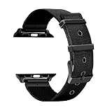 CUZOW for Apple Watch Band 38mm/40mm 42mm/44mm Women Men, Milanese Loop Stainless Steel Wristband Replacement Band for iwatch Edition Series 4/3/2/1(Black 42mm/44mm)