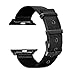 CUZOW Milanese Stainless Steel Metal Replacement Watch Band with Double Metal Buckle for Apple Watch/Apple Watch Sport/Apple Watch Edition Series 3/Series 2/Series 1 (Milanese-Black-42mm)
